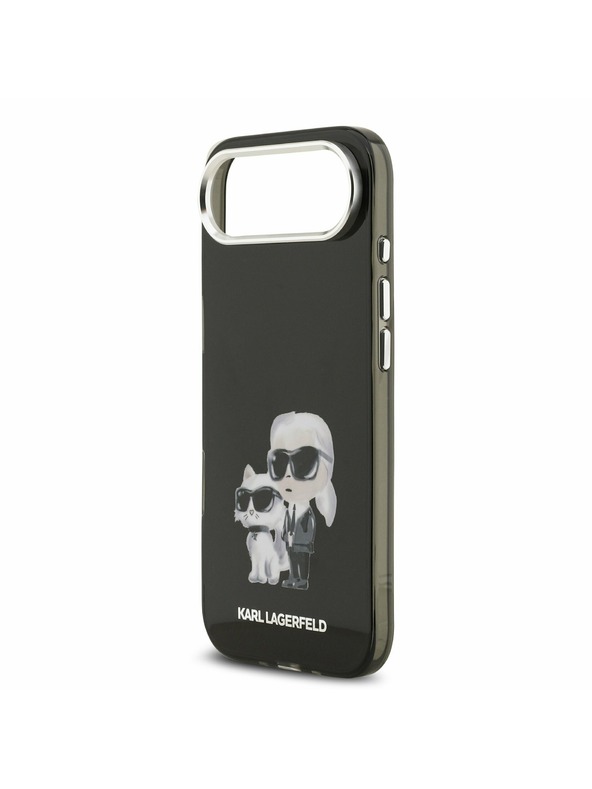 Karl Lagerfeld Karl Lagerfeld IML Aquarelle Karl and Choupette Zadnji ovoj za iPhone Air Black
