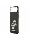 Karl Lagerfeld Karl Lagerfeld IML Aquarelle Karl and Choupette Zadnji ovoj za iPhone Air Black