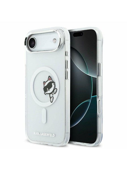 Karl Lagerfeld Karl Lagerfeld IML Choupette Peekaboo MagSafe Zadnji ovoj za iPhone Air Transparent
