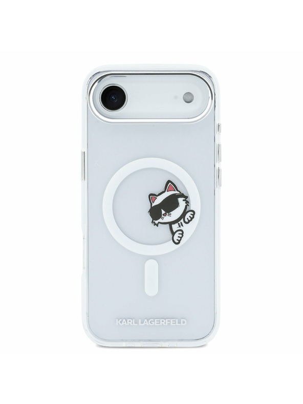 Karl Lagerfeld Karl Lagerfeld IML Choupette Peekaboo MagSafe Zadnji ovoj za iPhone Air Transparent