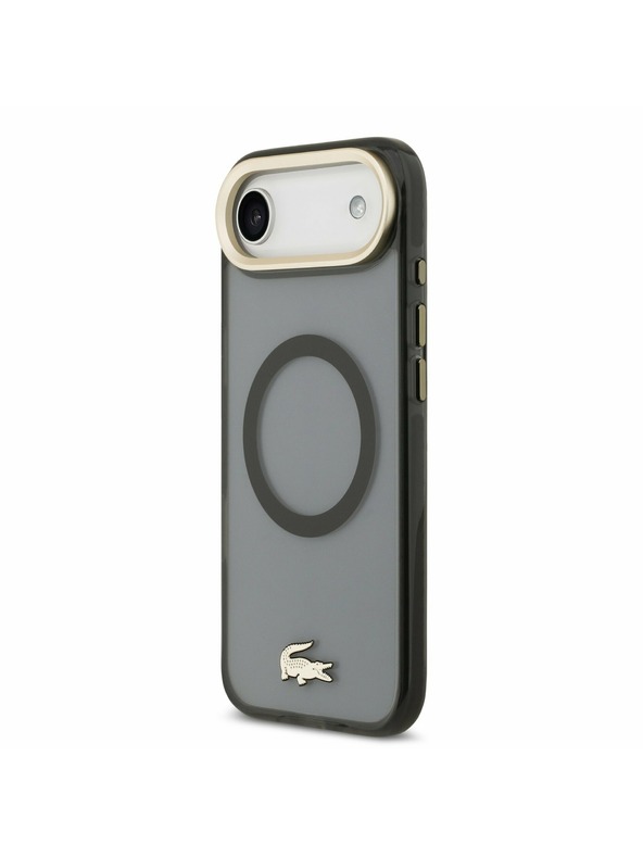 Lacoste Lacoste PC/TPU Frosted Finish Gold Logo MagSafe Zadnji ovoj za iPhone Air Black