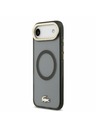 Lacoste Lacoste PC/TPU Frosted Finish Gold Logo MagSafe Zadnji ovoj za iPhone Air Black