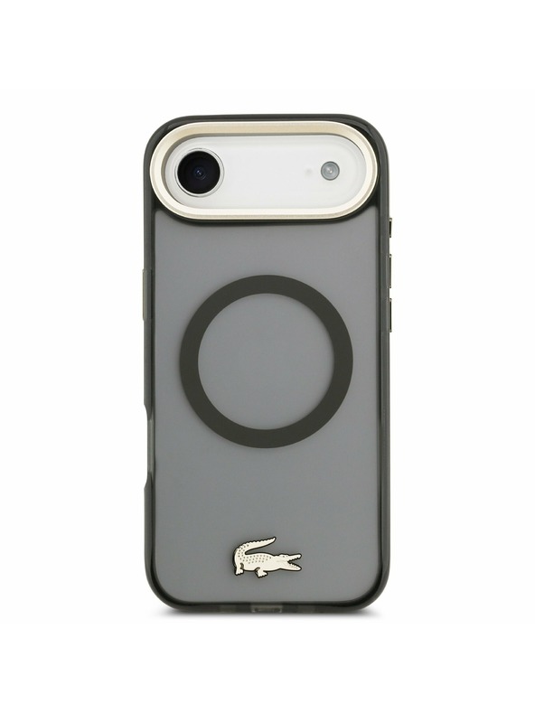 Lacoste Lacoste PC/TPU Frosted Finish Gold Logo MagSafe Zadnji ovoj za iPhone Air Black