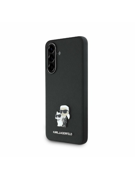 Karl Lagerfeld Karl Lagerfeld PU Saffiano Metal Karl and Choupette Zadnji ovoj za Samsung Galaxy A36 Black