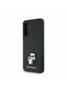 Karl Lagerfeld Karl Lagerfeld PU Saffiano Metal Karl and Choupette Zadnji ovoj za Samsung Galaxy A36 Black