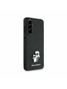 Karl Lagerfeld Karl Lagerfeld PU Saffiano Metal Karl and Choupette Zadnji ovoj za Samsung Galaxy A36 Black