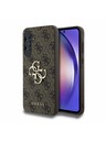 Guess Guess PU 4G Metal Logo Zadnji ovoj za Samsung Galaxy A55 5G Brown