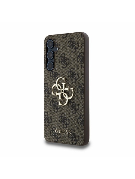 Guess Guess PU 4G Metal Logo Zadnji ovoj za Samsung Galaxy A55 5G Brown