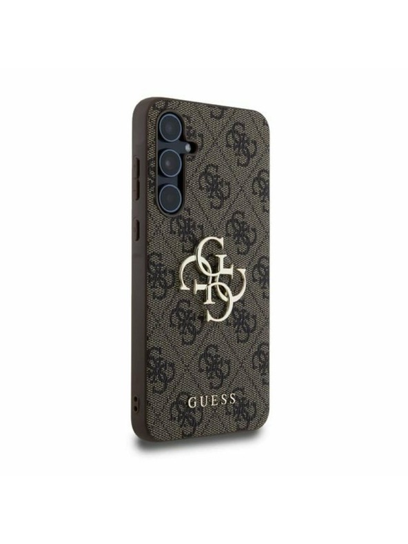 Guess Guess PU 4G Metal Logo Zadnji ovoj za Samsung Galaxy A55 5G Brown