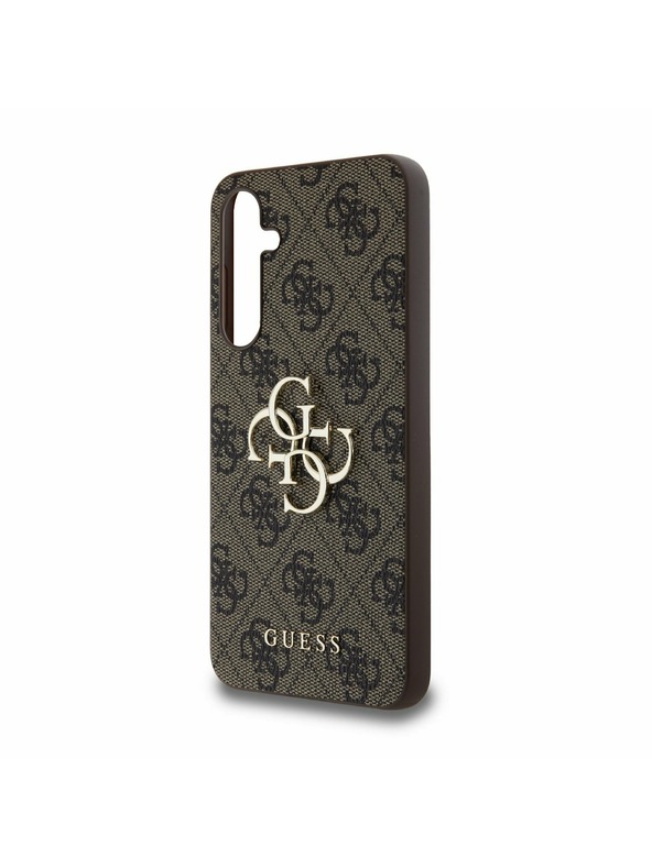 Guess Guess PU 4G Metal Logo Zadnji ovoj za Samsung Galaxy A55 5G Brown