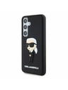 Karl Lagerfeld Karl Lagerfeld 3D Rubber Ikonik Zadnji ovoj za Samsung Galaxy S24 Black