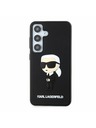 Karl Lagerfeld Karl Lagerfeld 3D Rubber Ikonik Zadnji ovoj za Samsung Galaxy S24 Black