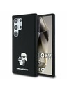 Karl Lagerfeld Karl Lagerfeld Liquid Silicone Metal Karl and Choupette Zadnji ovoj za Samsung Galaxy S24 Ultra Black