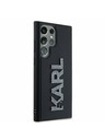 Karl Lagerfeld Karl Lagerfeld 3D Rubber Glitter Logo Zadnji ovoj za Samsung Galaxy S24 Ultra Black