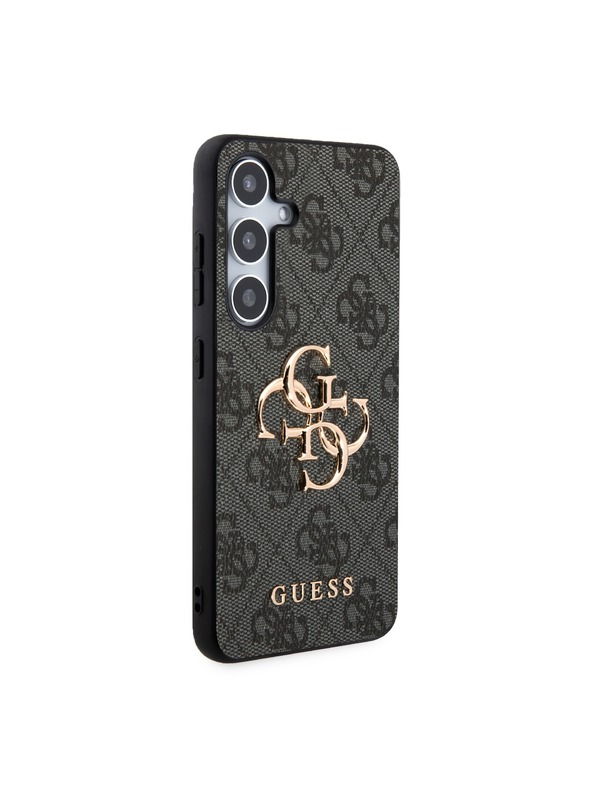 Guess Guess PU 4G Metal Logo Zadnji ovoj za Samsung Galaxy S24+ Grey