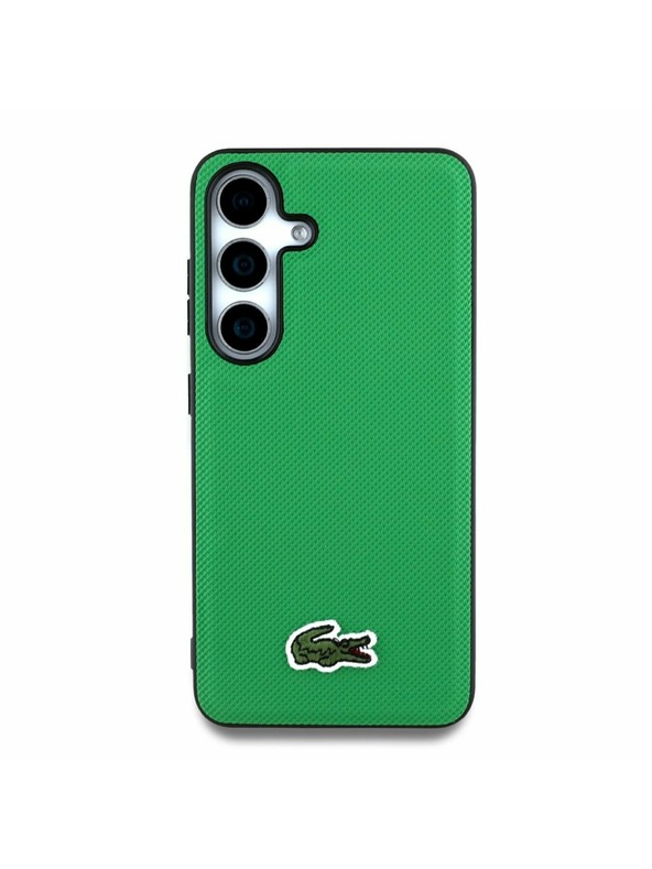 Lacoste Lacoste Iconic Petit Pique Woven Logo MagSafe Zadnji ovoj za Samsung Galaxy S25 Green