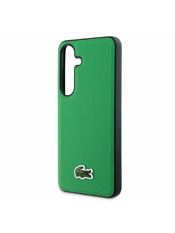 Lacoste Lacoste Iconic Petit Pique Woven Logo MagSafe Zadnji ovoj za Samsung Galaxy S25 Green