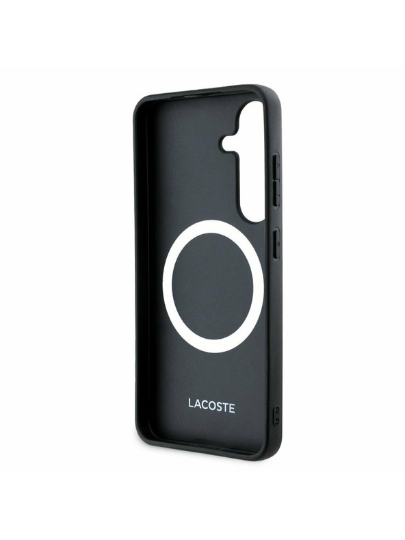 Lacoste Lacoste Iconic Petit Pique Woven Logo MagSafe Zadnji ovoj za Samsung Galaxy S25 Green