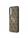 Guess Guess PU 4G Metal Logo Zadnji ovoj za Samsung Galaxy S25 FE Brown