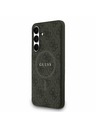 Guess Guess PU Leather 4G Colored Ring MagSafe Zadnji ovoj za Samsung Galaxy S25 FE Black