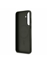 Guess Guess PU Leather 4G Colored Ring MagSafe Zadnji ovoj za Samsung Galaxy S25 FE Black