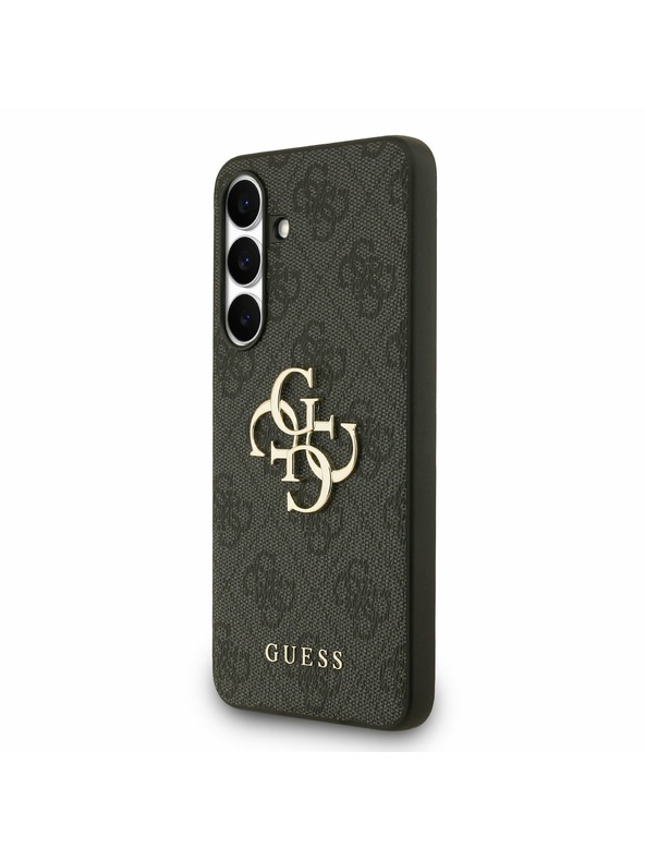 Guess Guess PU 4G Metal Logo Zadnji ovoj za Samsung Galaxy S25 FE Grey