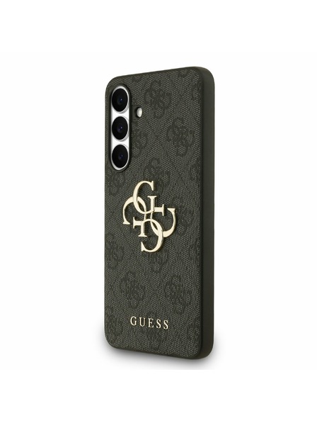 Guess Guess PU 4G Metal Logo Zadnji ovoj za Samsung Galaxy S25 FE Grey
