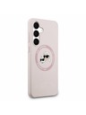 Karl Lagerfeld Karl Lagerfeld Liquid Silicone K&CH Heads MagSafe Zadnji ovoj za Samsung Galaxy S25 FE Pink
