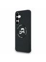 Karl Lagerfeld Karl Lagerfeld Liquid Silicone K&CH Heads MagSafe Zadnji ovoj za Samsung Galaxy S25 FE Black