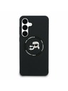Karl Lagerfeld Karl Lagerfeld Liquid Silicone K&CH Heads MagSafe Zadnji ovoj za Samsung Galaxy S25 FE Black