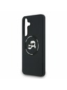 Karl Lagerfeld Karl Lagerfeld Liquid Silicone K&CH Heads MagSafe Zadnji ovoj za Samsung Galaxy S25 FE Black
