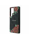 Guess Guess PU Leather 4G Flowers Print Metal Classic Logo MagSafe Zadnji ovoj za Samsung Galaxy S25 Ultra Black