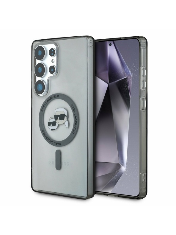 Karl Lagerfeld Karl Lagerfeld IML K&CH Heads MagSafe Zadnji ovoj za Samsung Galaxy S25 Ultra Black