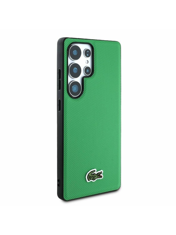Lacoste Lacoste Iconic Petit Pique Woven Logo MagSafe Zadnji ovoj za Samsung Galaxy S25 Ultra Green