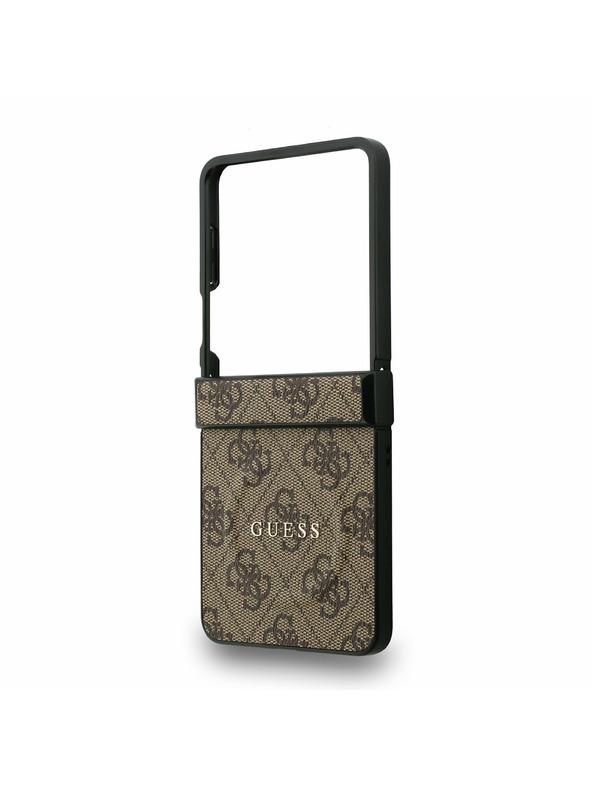 Guess Guess PU Leather 4G Colored Ring Magnetic Zadnji ovoj za Samsung Galaxy Z Flip 7 Brown