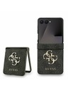 Guess Guess PU 4G Metal Logo Zadnji ovoj za Samsung Galaxy Z Flip 7 Grey