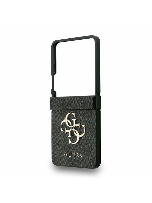 Guess Guess PU 4G Metal Logo Zadnji ovoj za Samsung Galaxy Z Flip 7 Grey