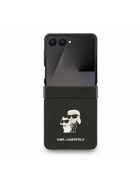 Karl Lagerfeld Karl Lagerfeld PU Saffiano Karl and Choupette Zadnji ovoj za Samsung Galaxy Z Flip 7 Black