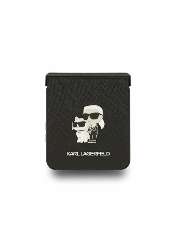Karl Lagerfeld Karl Lagerfeld PU Saffiano Karl and Choupette Zadnji ovoj za Samsung Galaxy Z Flip 7 Black