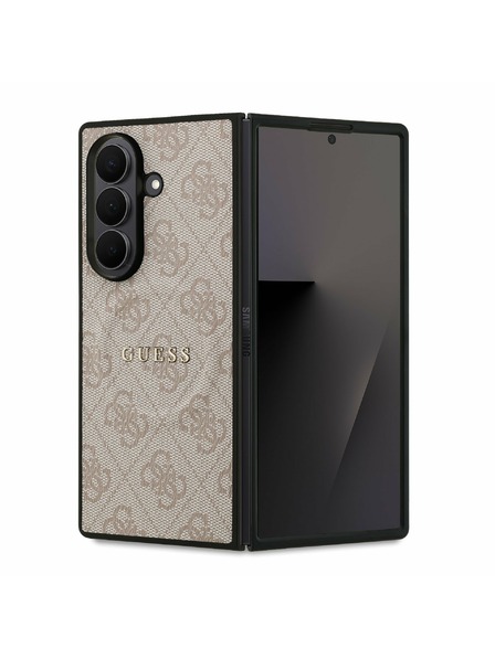 Guess Guess PU Leather 4G Colored Ring Magnetic Zadnji ovoj za Samsung Galaxy Z Fold 7 Pink