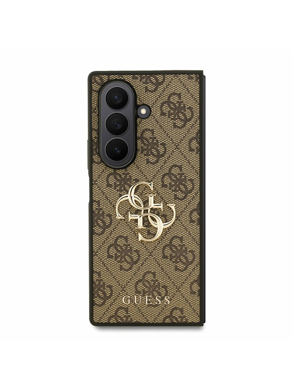 Guess Guess PU 4G Metal Logo Zadnji ovoj za Samsung Galaxy Z Fold 7 Brown