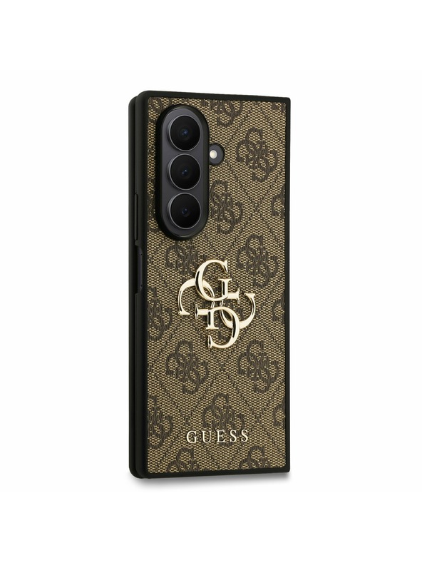 Guess Guess PU 4G Metal Logo Zadnji ovoj za Samsung Galaxy Z Fold 7 Brown