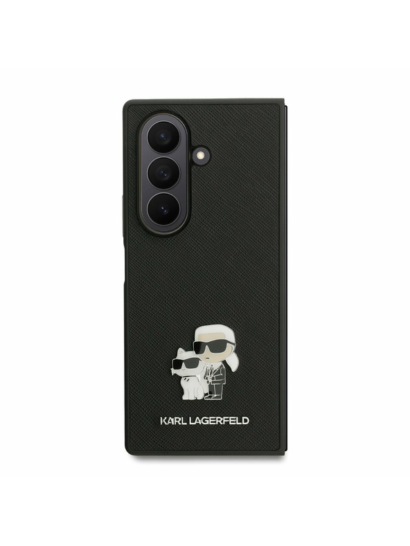 Karl Lagerfeld Karl Lagerfeld PU Saffiano Karl and Choupette Zadnji ovoj za Samsung Galaxy Z Fold 7 Black