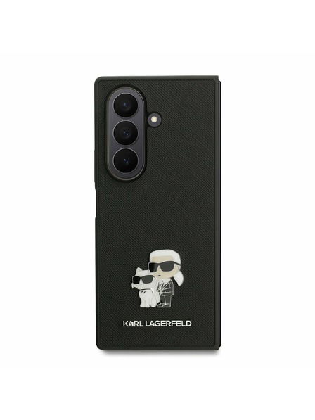 Karl Lagerfeld Karl Lagerfeld PU Saffiano Karl and Choupette Zadnji ovoj za Samsung Galaxy Z Fold 7 Black