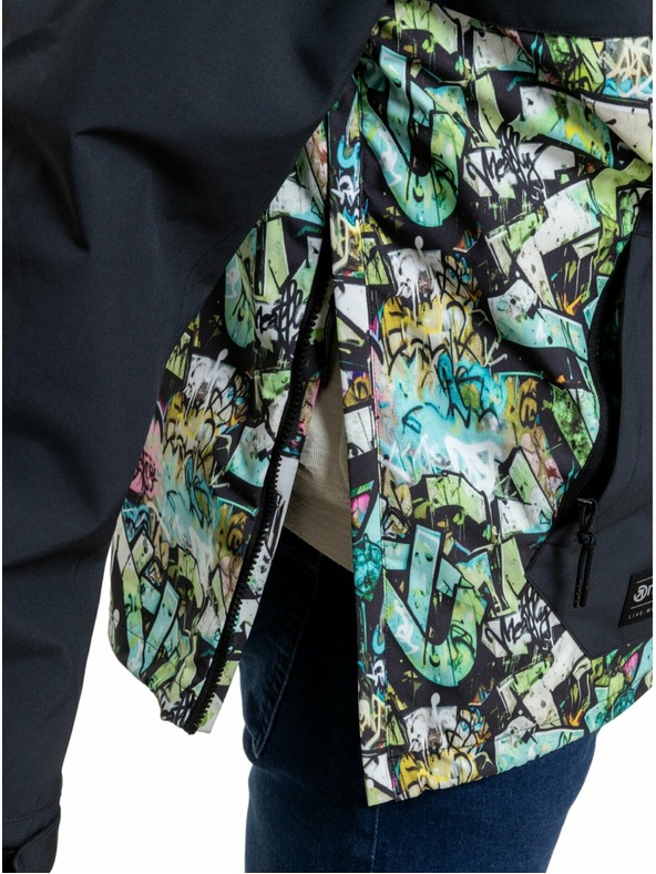 Meatfly Meatfly moška street jakna Garen Black / Graffiti