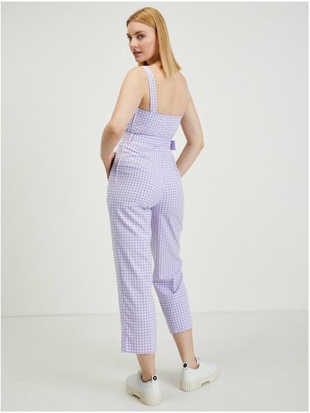 Orsay Svetlo vijoličast ženski karirast kombinezon ORSAY Alabama