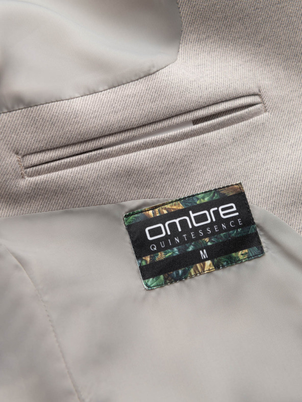 Ombre Clothing Ombre Clothing moška rjava jakna s stoječim ovratnikom