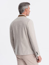 Ombre Clothing Ombre Clothing moška rjava jakna s stoječim ovratnikom