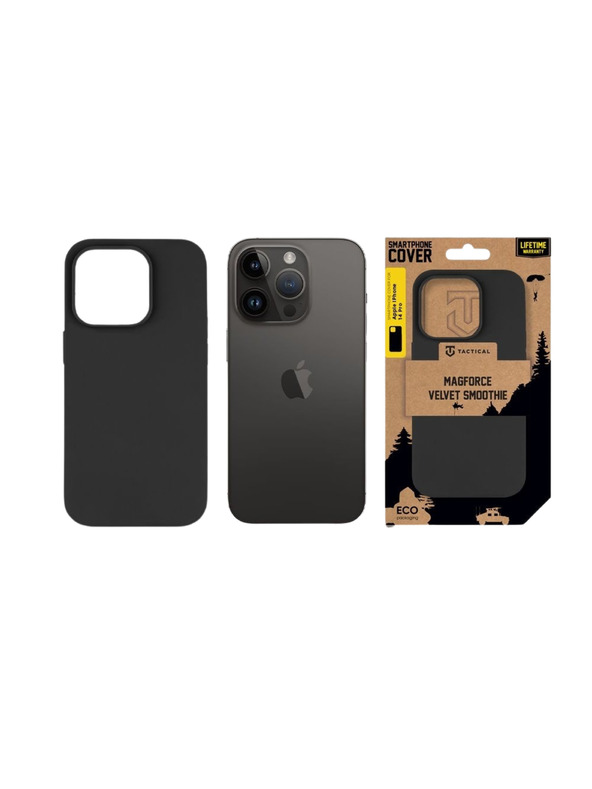 Tactical Tactical MagForce Velvet Smoothie Zaščita za Apple iPhone 14 Pro Asphalt
