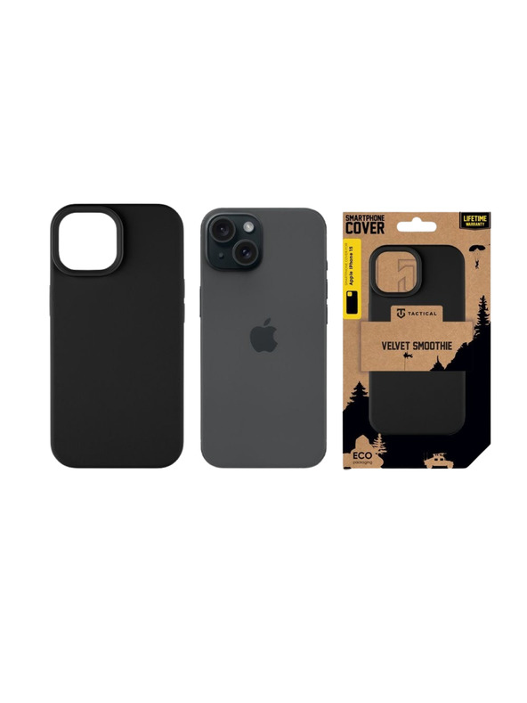 Tactical Tactical MagForce Velvet Smoothie Zaščita za Apple iPhone 15 Asphalt